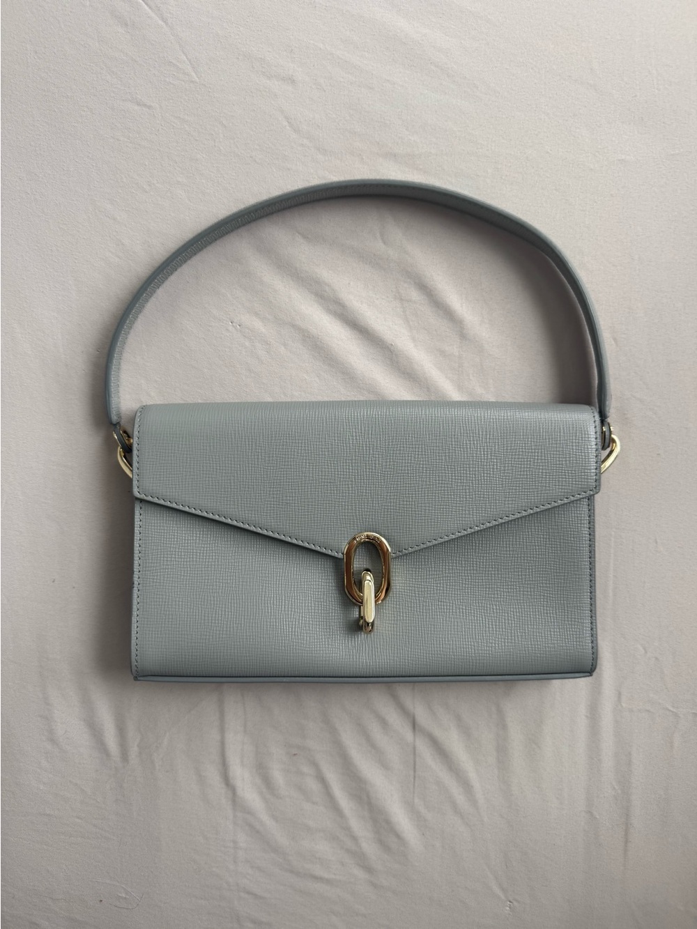 Anine Bing Colette Bag in Grey Saffiano